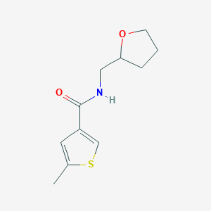 molecular formula C11H15NO2S B4822403 5-methyl-N-(tetrahydro-2-furanylmethyl)-3-thiophenecarboxamide 