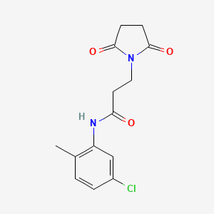 N-(5-chloro-2-methylphenyl)-3-(2,5-dioxo-1-pyrrolidinyl)propanamide