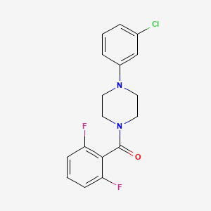 1-(3-chlorophenyl)-4-(2,6-difluorobenzoyl)piperazine