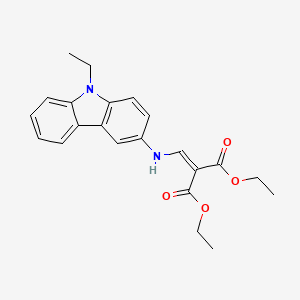 diethyl {[(9-ethyl-9H-carbazol-3-yl)amino]methylene}malonate