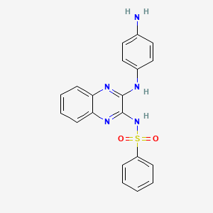 N-{3-[(4-aminophenyl)amino]-2-quinoxalinyl}benzenesulfonamide