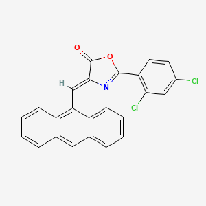 4-(9-anthrylmethylene)-2-(2,4-dichlorophenyl)-1,3-oxazol-5(4H)-one