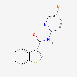 molecular formula C14H9BrN2OS B4822612 N-(5-bromo-2-pyridinyl)-1-benzothiophene-3-carboxamide 