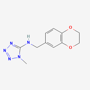 N-(2,3-dihydro-1,4-benzodioxin-6-ylmethyl)-1-methyl-1H-tetrazol-5-amine