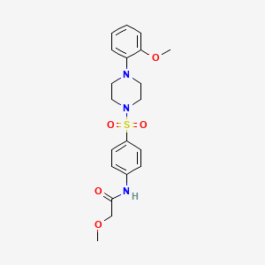 2-methoxy-N-(4-{[4-(2-methoxyphenyl)-1-piperazinyl]sulfonyl}phenyl)acetamide