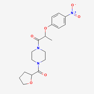 1-[2-(4-nitrophenoxy)propanoyl]-4-(tetrahydro-2-furanylcarbonyl)piperazine