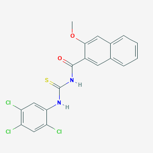 3-methoxy-N-{[(2,4,5-trichlorophenyl)amino]carbonothioyl}-2-naphthamide