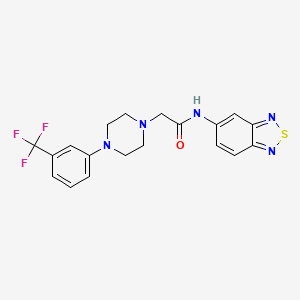 N-2,1,3-benzothiadiazol-5-yl-2-{4-[3-(trifluoromethyl)phenyl]-1-piperazinyl}acetamide