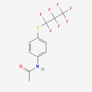 N-{4-[(heptafluoropropyl)thio]phenyl}acetamide