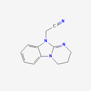 molecular formula C12H12N4 B4822733 3,4-dihydropyrimido[1,2-a]benzimidazol-10(2H)-ylacetonitrile 