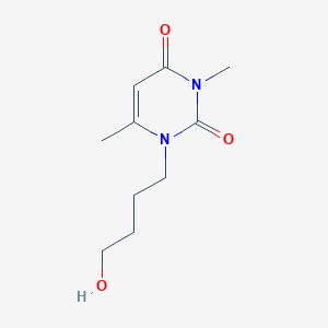 1-(4-hydroxybutyl)-3,6-dimethylpyrimidine-2,4-dione