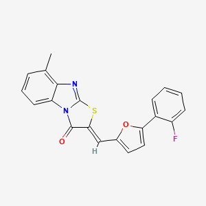 2-{[5-(2-fluorophenyl)-2-furyl]methylene}-8-methyl[1,3]thiazolo[3,2-a]benzimidazol-3(2H)-one