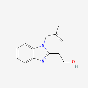 molecular formula C13H16N2O B4822753 2-[1-(2-methyl-2-propen-1-yl)-1H-benzimidazol-2-yl]ethanol 