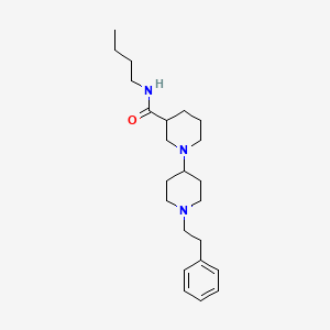 N-butyl-1-[1-(2-phenylethyl)piperidin-4-yl]piperidine-3-carboxamide