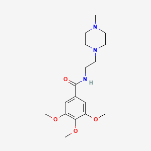 3,4,5-trimethoxy-N-[2-(4-methyl-1-piperazinyl)ethyl]benzamide