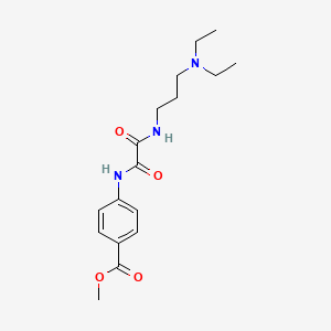 molecular formula C17H25N3O4 B4822817 methyl 4-{[{[3-(diethylamino)propyl]amino}(oxo)acetyl]amino}benzoate 