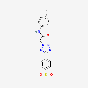 N-(4-ethylphenyl)-2-{5-[4-(methylsulfonyl)phenyl]-2H-tetrazol-2-yl}acetamide