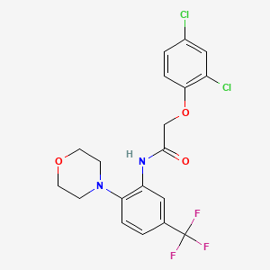 2-(2,4-dichlorophenoxy)-N-[2-(4-morpholinyl)-5-(trifluoromethyl)phenyl]acetamide