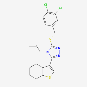 4-allyl-3-[(3,4-dichlorobenzyl)thio]-5-(4,5,6,7-tetrahydro-1-benzothien-3-yl)-4H-1,2,4-triazole