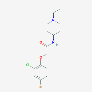 2-(4-bromo-2-chlorophenoxy)-N-(1-ethylpiperidin-4-yl)acetamide