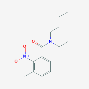 N-butyl-N-ethyl-3-methyl-2-nitrobenzamide