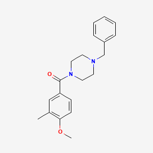 (4-Benzylpiperazin-1-yl)(4-methoxy-3-methylphenyl)methanone