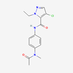 N~5~-{4-[ACETYL(METHYL)AMINO]PHENYL}-4-CHLORO-1-ETHYL-1H-PYRAZOLE-5-CARBOXAMIDE