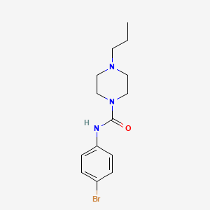 molecular formula C14H20BrN3O B4822943 N-(4-bromophenyl)-4-propylpiperazine-1-carboxamide 