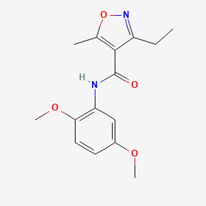 N-(2,5-dimethoxyphenyl)-3-ethyl-5-methyl-4-isoxazolecarboxamide