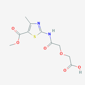 2-({[5-(METHOXYCARBONYL)-4-METHYL-1,3-THIAZOL-2-YL]CARBAMOYL}METHOXY)ACETIC ACID