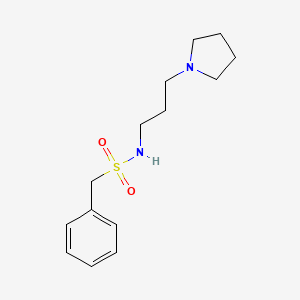 1-phenyl-N-[3-(pyrrolidin-1-yl)propyl]methanesulfonamide