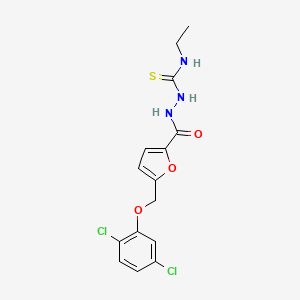 2-{5-[(2,5-dichlorophenoxy)methyl]-2-furoyl}-N-ethylhydrazinecarbothioamide