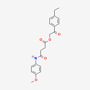 2-(4-ethylphenyl)-2-oxoethyl 4-[(4-methoxyphenyl)amino]-4-oxobutanoate