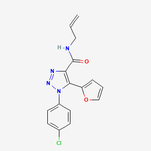 1-(4-chlorophenyl)-5-(furan-2-yl)-N-(prop-2-en-1-yl)-1H-1,2,3-triazole-4-carboxamide