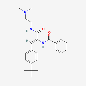 N-[2-(4-tert-butylphenyl)-1-({[2-(dimethylamino)ethyl]amino}carbonyl)vinyl]benzamide