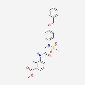 methyl 3-{[N-[4-(benzyloxy)phenyl]-N-(methylsulfonyl)glycyl]amino}-2-methylbenzoate