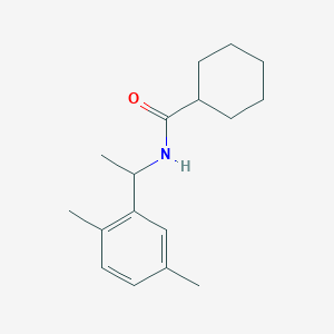 molecular formula C17H25NO B4823097 N-[1-(2,5-dimethylphenyl)ethyl]cyclohexanecarboxamide 