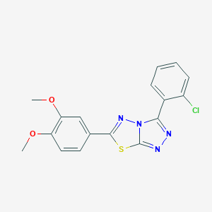 3-(2-Chlorophenyl)-6-(3,4-dimethoxyphenyl)[1,2,4]triazolo[3,4-b][1,3,4]thiadiazole