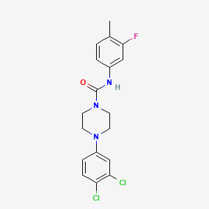 4-(3,4-dichlorophenyl)-N-(3-fluoro-4-methylphenyl)-1-piperazinecarboxamide