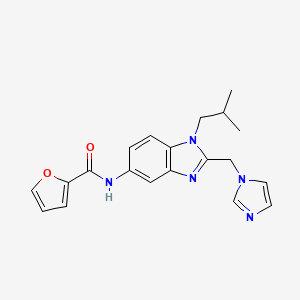 N-[2-(1H-imidazol-1-ylmethyl)-1-isobutyl-1H-benzimidazol-5-yl]-2-furamide