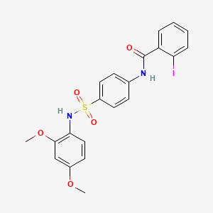 N-[4-[(2,4-dimethoxyphenyl)sulfamoyl]phenyl]-2-iodobenzamide