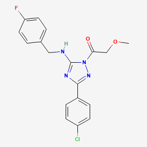 3-(4-chlorophenyl)-N-(4-fluorobenzyl)-1-(methoxyacetyl)-1H-1,2,4-triazol-5-amine