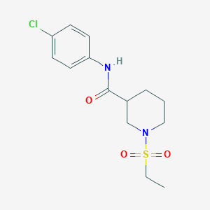 N-(4-chlorophenyl)-1-(ethylsulfonyl)piperidine-3-carboxamide