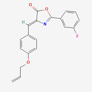 molecular formula C19H14FNO3 B4823200 4-[4-(allyloxy)benzylidene]-2-(3-fluorophenyl)-1,3-oxazol-5(4H)-one 