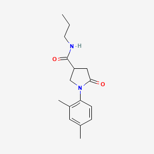 1-(2,4-dimethylphenyl)-5-oxo-N-propylpyrrolidine-3-carboxamide