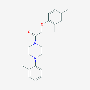 2-(2,4-DIMETHYLPHENOXY)-1-[4-(2-METHYLPHENYL)PIPERAZINO]-1-ETHANONE