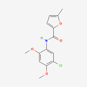 molecular formula C14H14ClNO4 B4823241 N-(5-chloro-2,4-dimethoxyphenyl)-5-methyl-2-furamide 