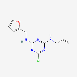 N-allyl-6-chloro-N'-(2-furylmethyl)-1,3,5-triazine-2,4-diamine