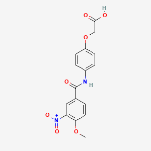 {4-[(4-methoxy-3-nitrobenzoyl)amino]phenoxy}acetic acid