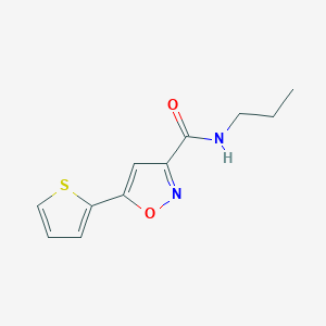 N-propyl-5-(2-thienyl)-3-isoxazolecarboxamide